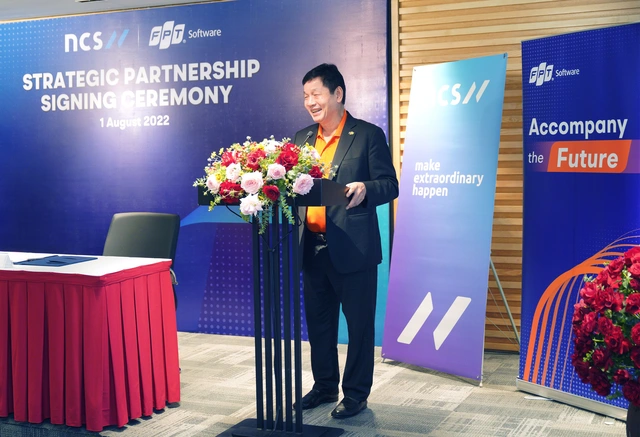 Chủ tịch FPT - Trương Gia Bình chia sẻ trong buổi lễ ký kết